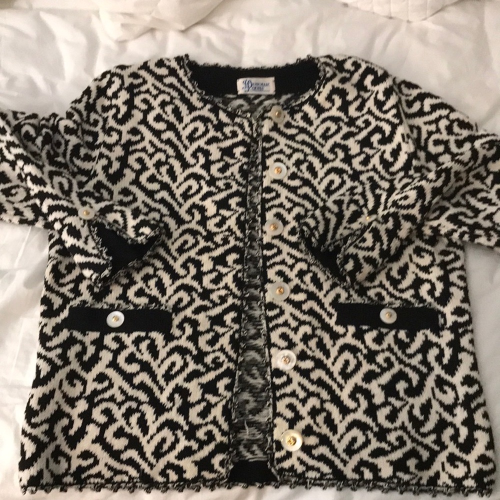 Vintage dunollie  looms jacket pearl buttons
